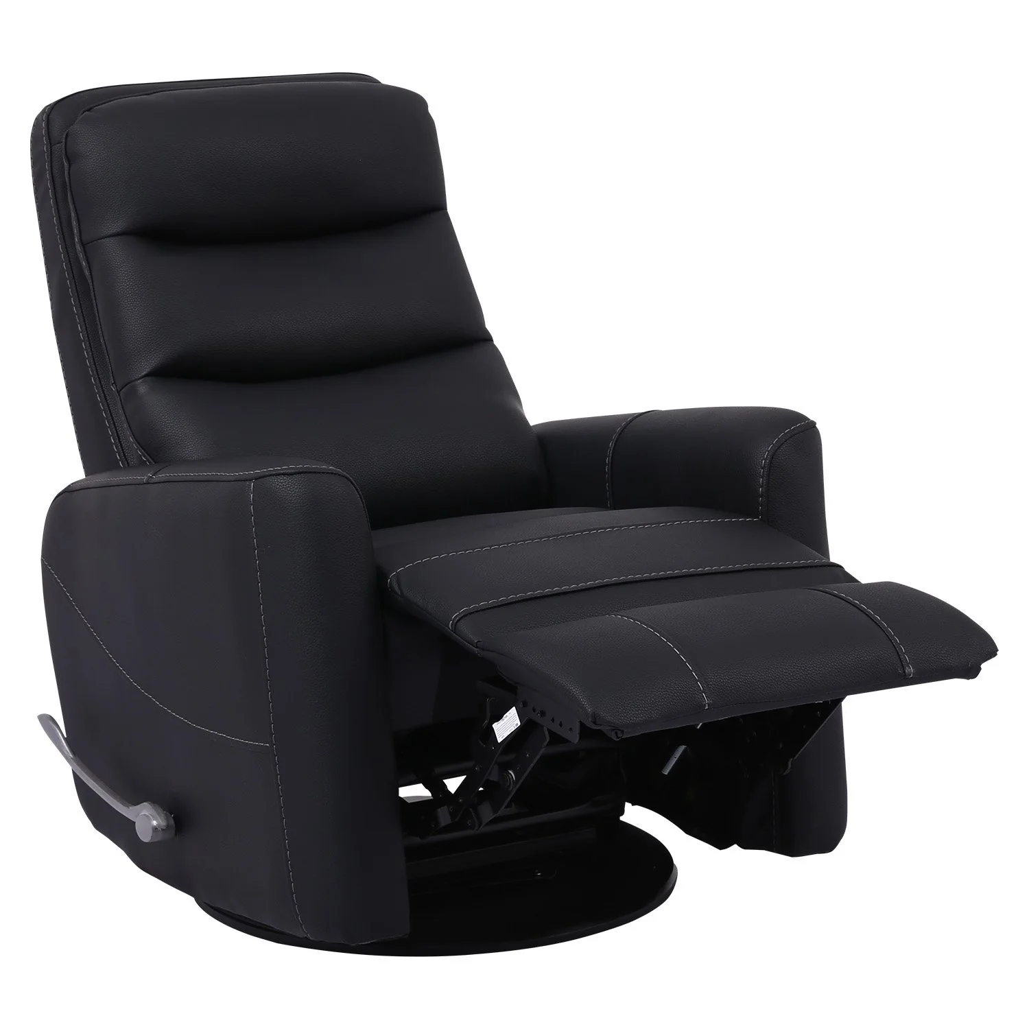 HERCULES - BLACK Manual Swivel Glider Recliner - Image 6