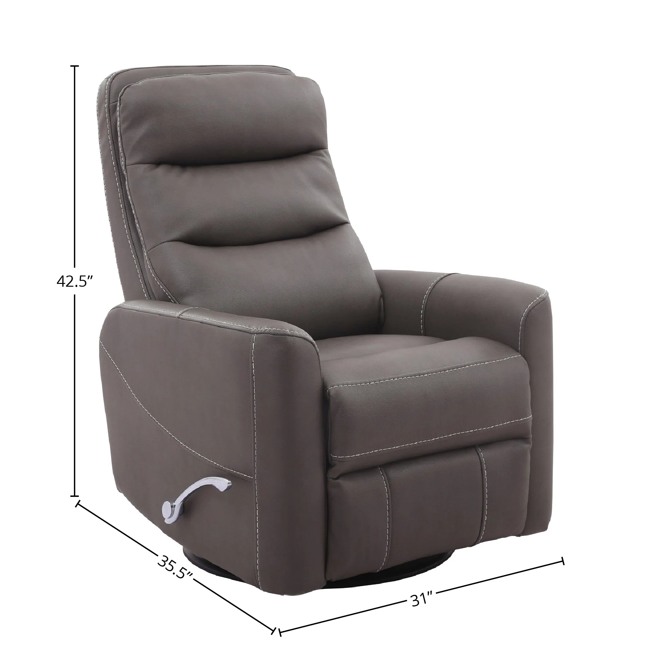 HERCULES - HAZE Manual Swivel Glider Recliner - Image 4