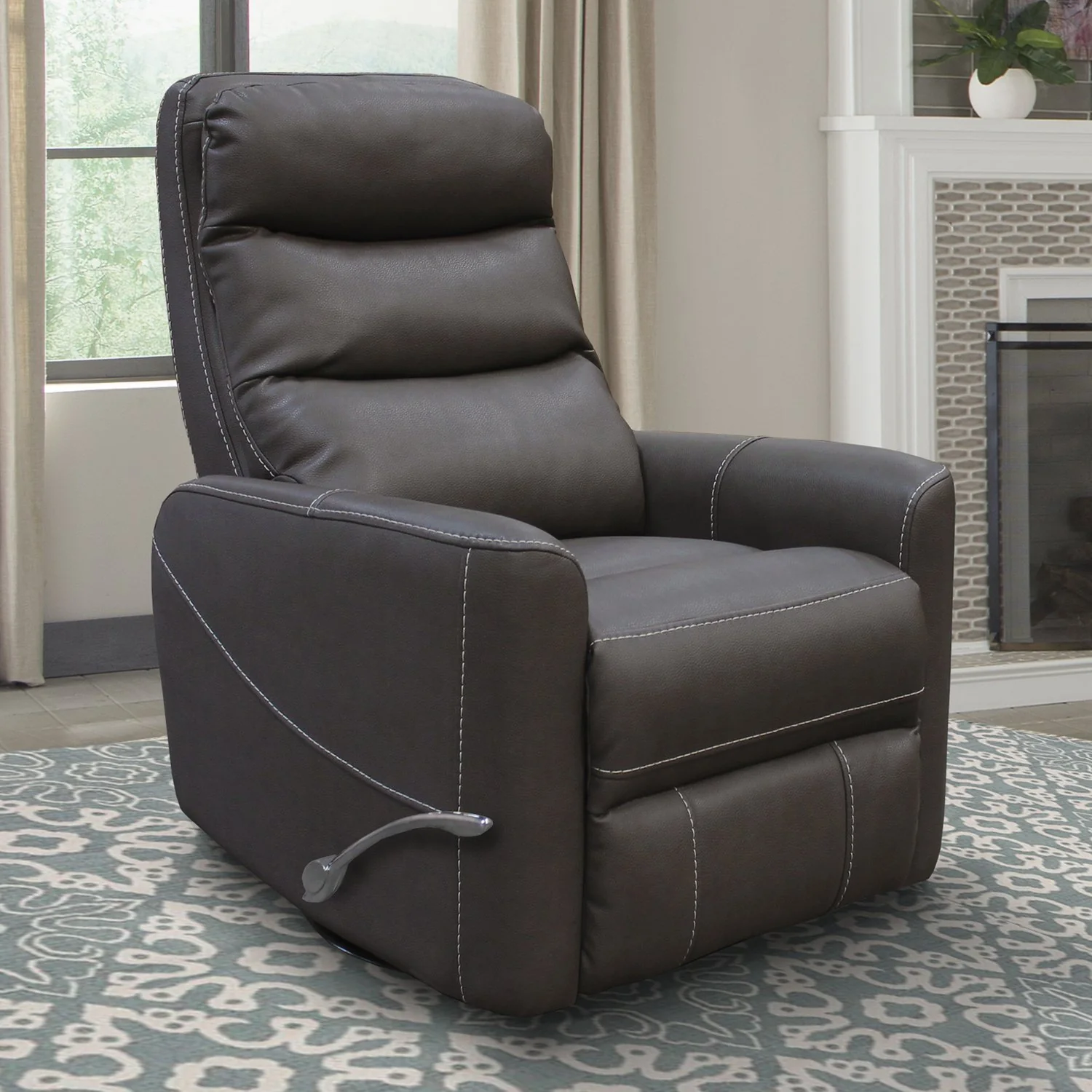 HERCULES - HAZE Manual Swivel Glider Recliner - Image 5