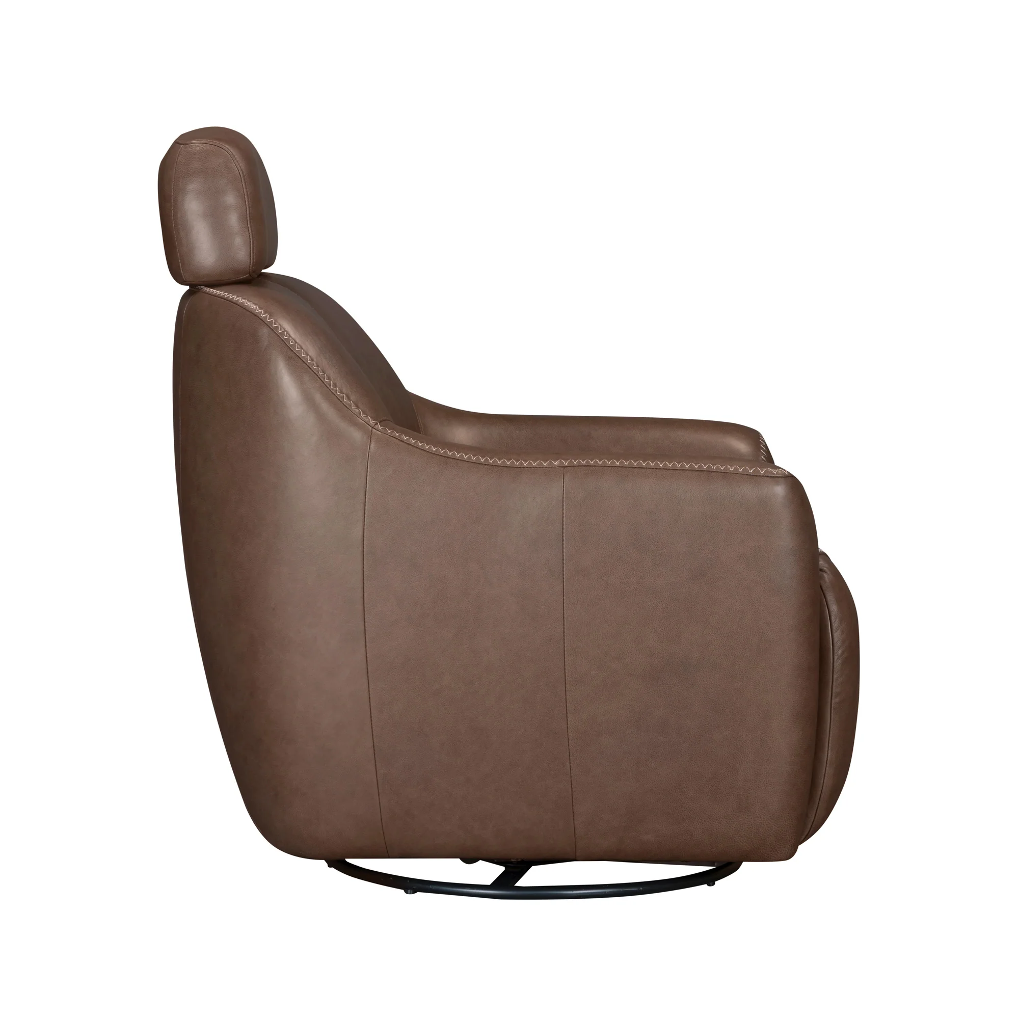 MILES - RENAISSANCE TOBACCO Swivel Gliding Accent Chair - Image 3