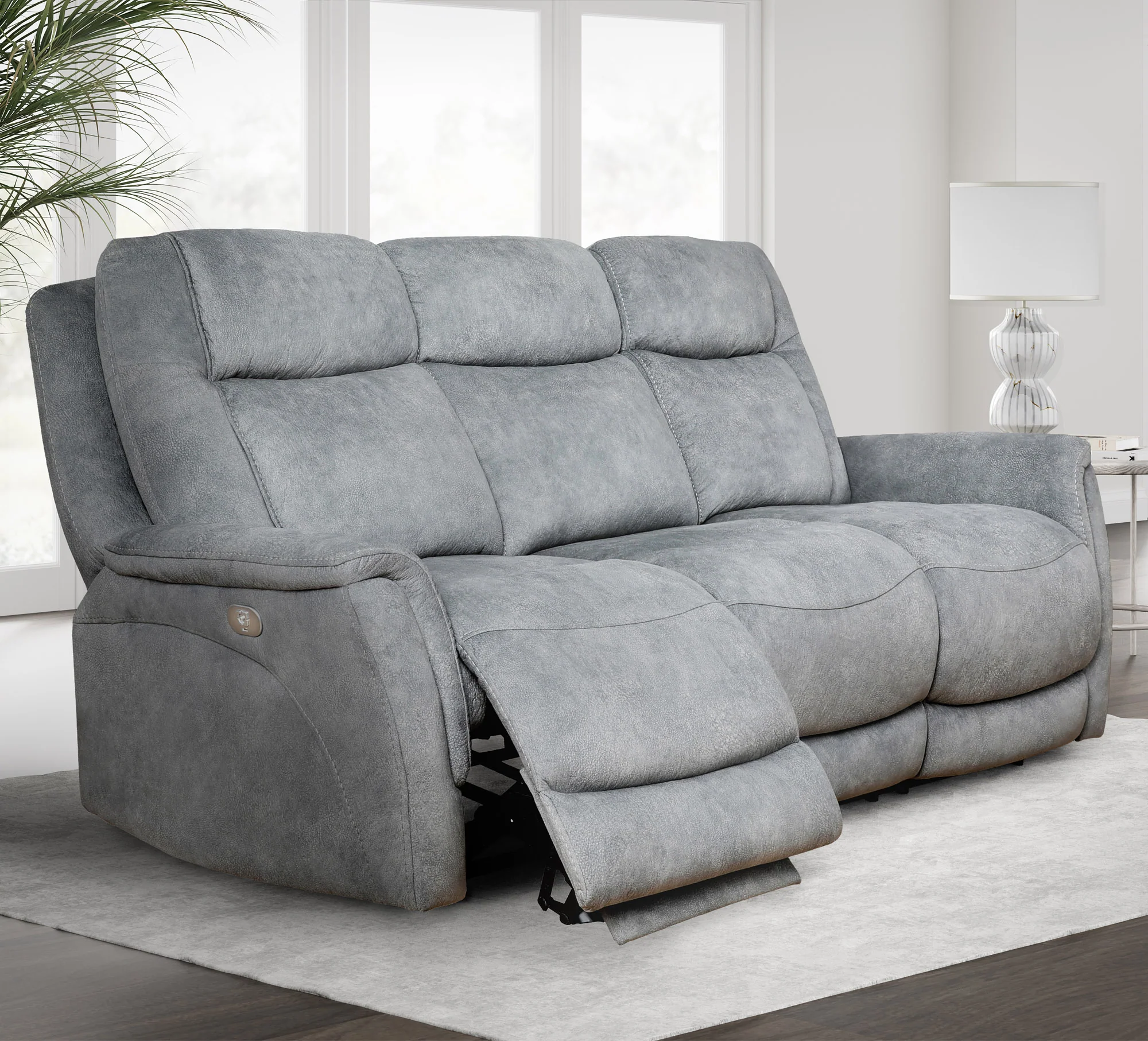 LINUS - HUDSON GREY Power Zero Gravity Sofa - Image 3