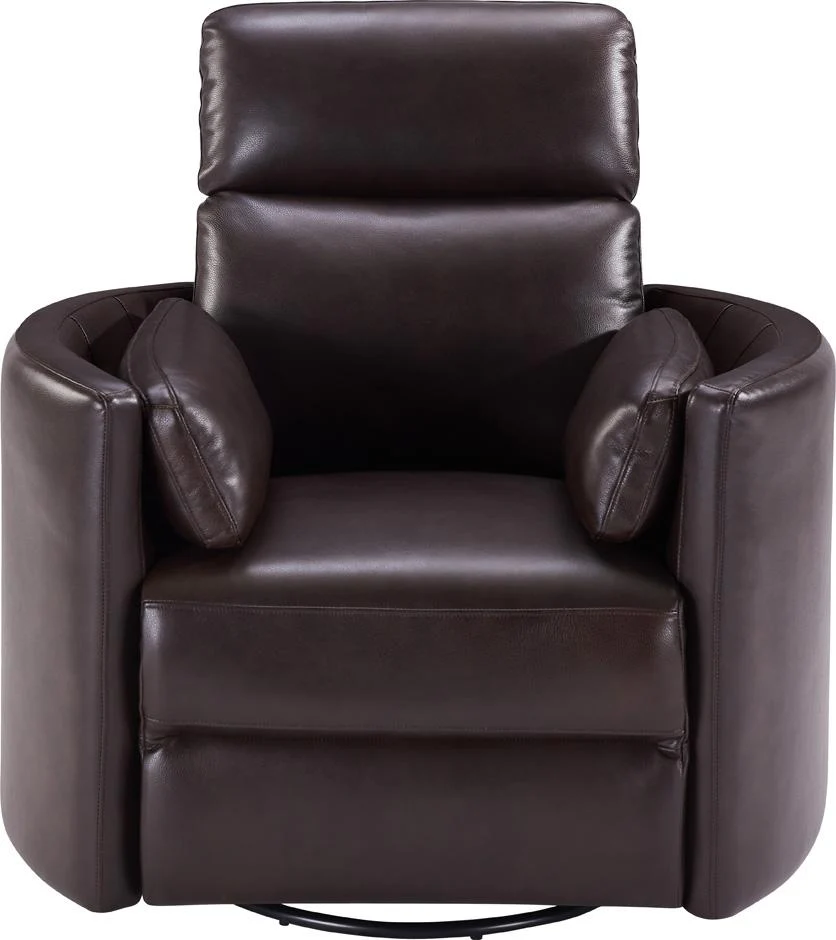 RADIUS - FLORENCE BROWN Powered By FreeMotion Power Cordless Swivel Glider Recliner - Image 4