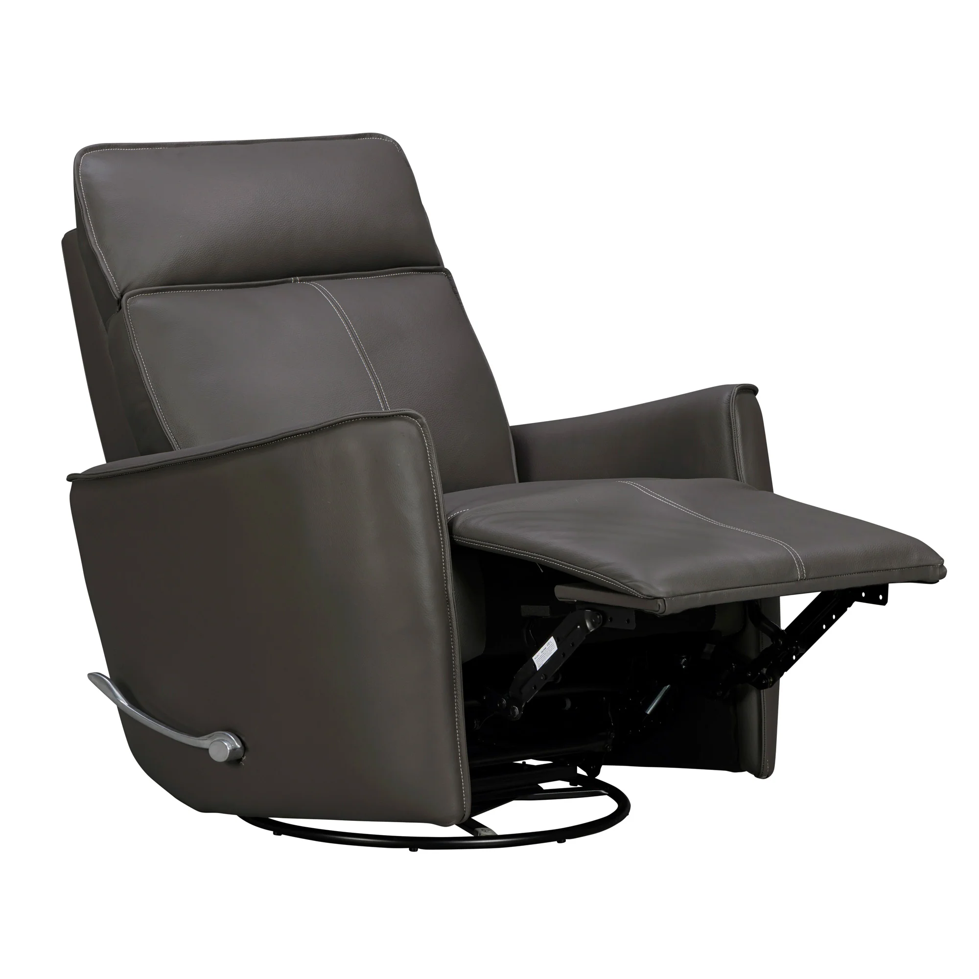 ROXY - ABBY DARK GREY Manual Swivel Glider Recliner - Image 3
