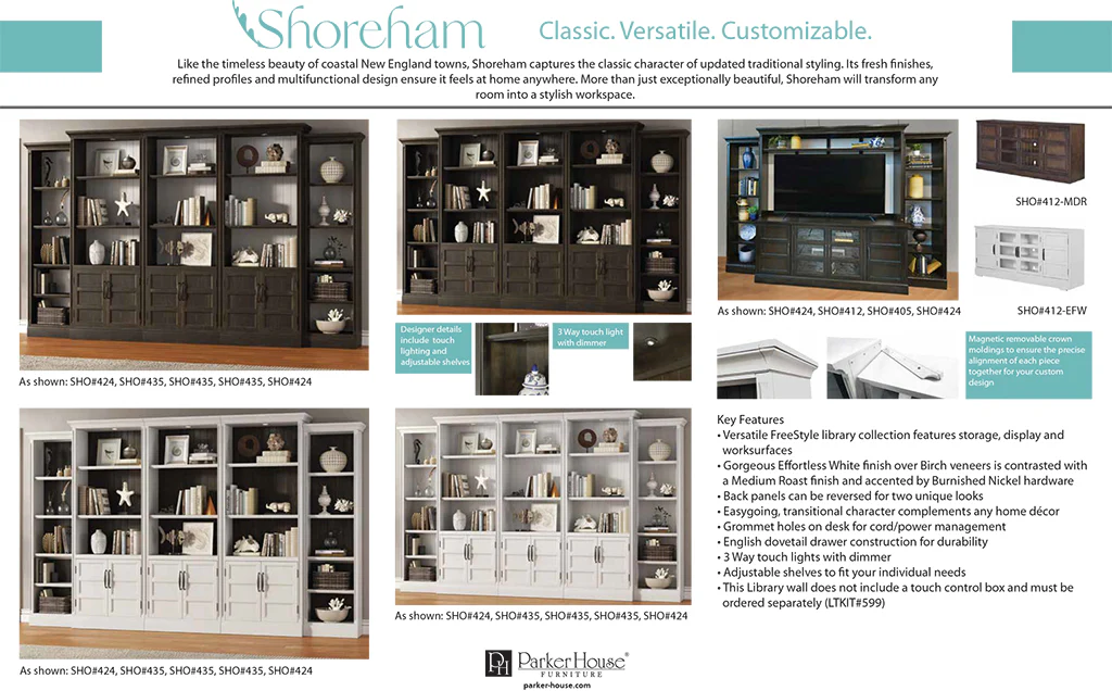 SHOREHAM - EFFORTLESS WHITE 24" Bookcase - Image 10