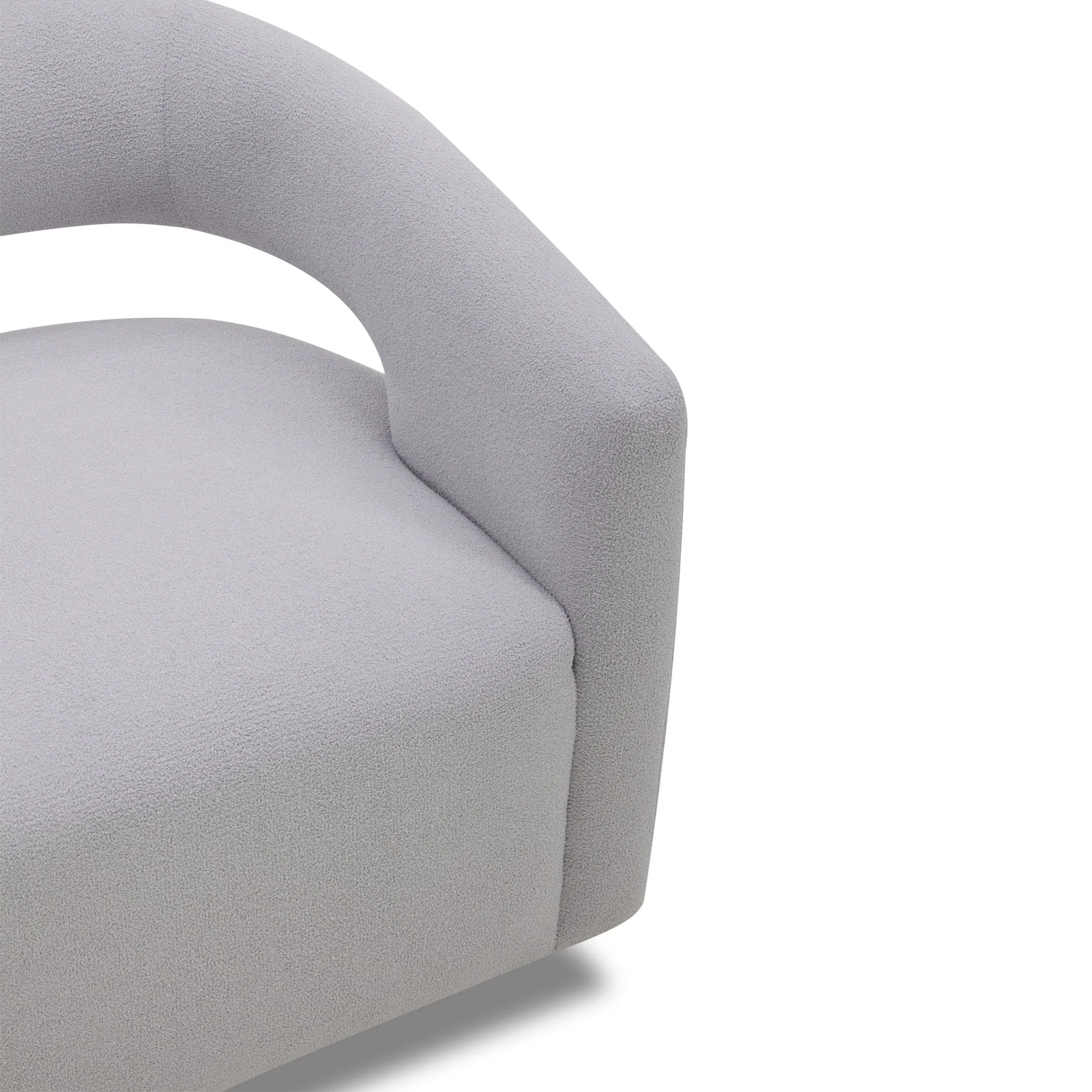 ORBIT - DAME DOVE Open Back Accent Swivel Chair - Image 7
