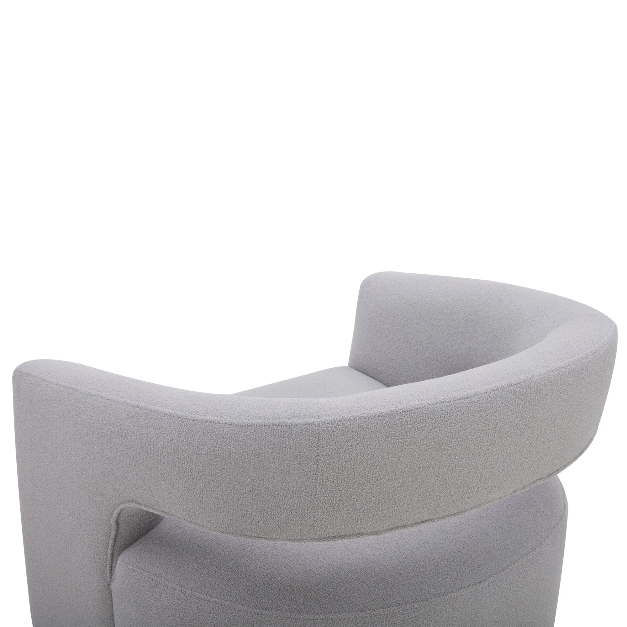 ORBIT - DAME DOVE Open Back Accent Swivel Chair - Image 8
