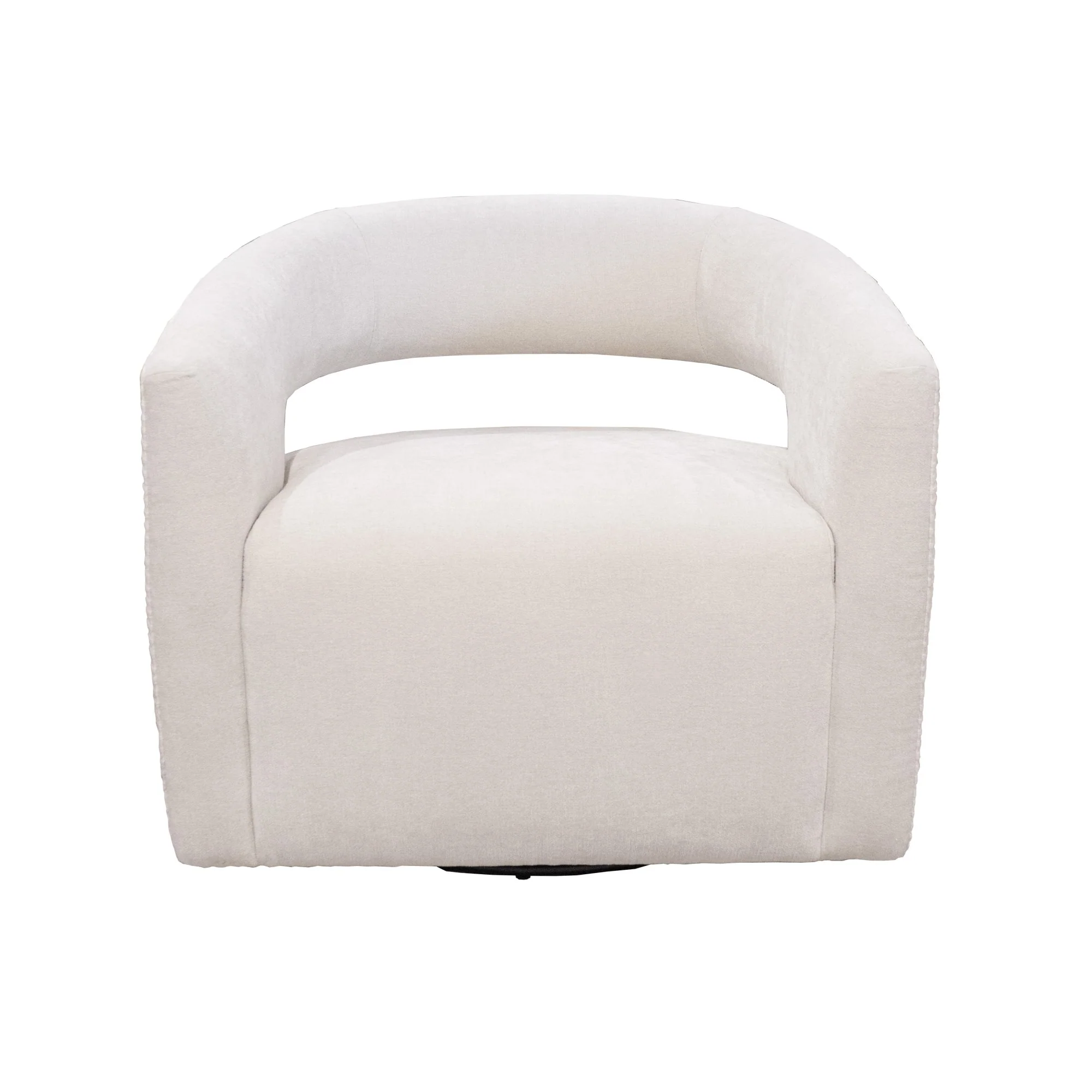 ORBIT - ELISE NATURAL Open Back Accent Swivel Chair - Image 3