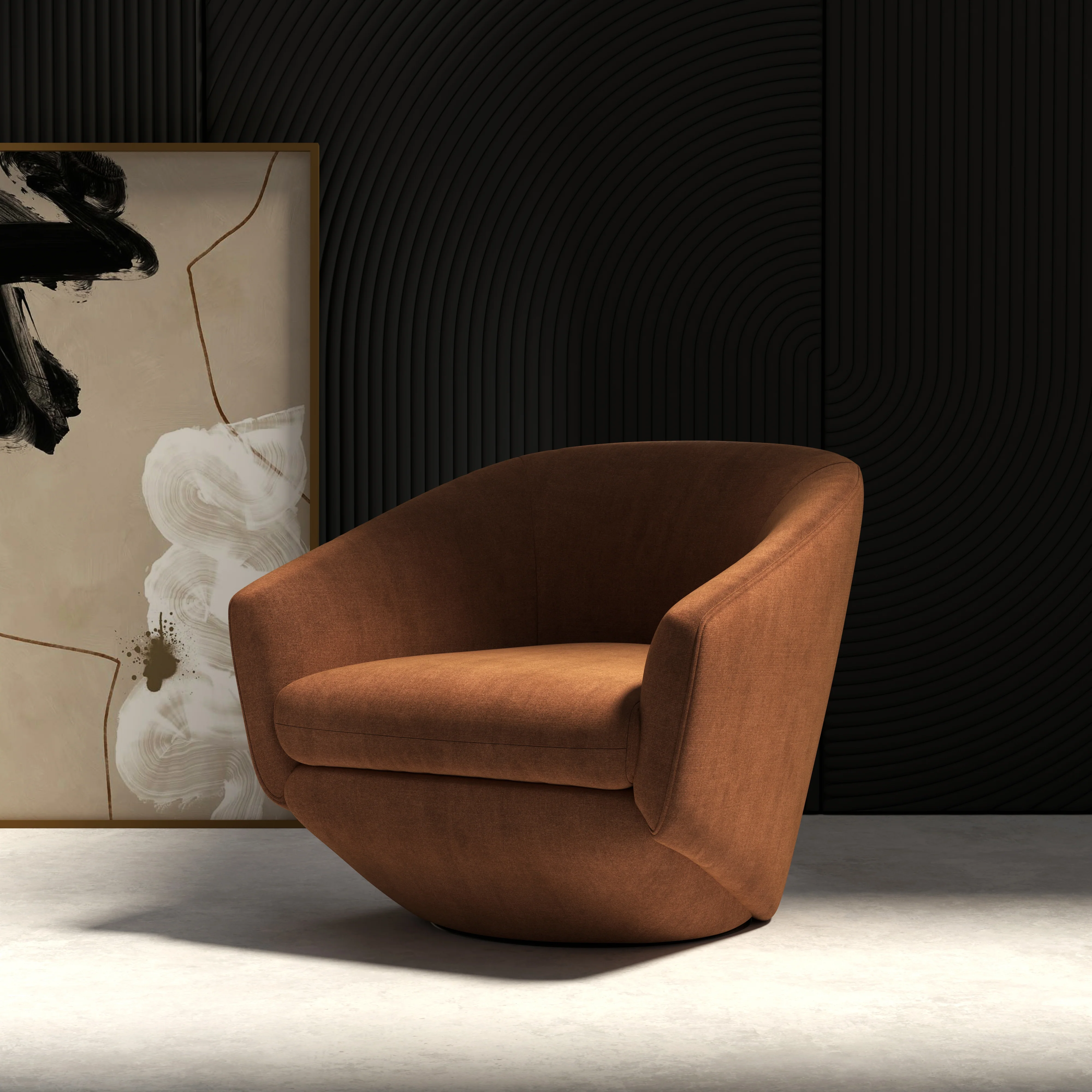 THE TWIST - ELISE RUST Accent Swivel Chair - Image 10