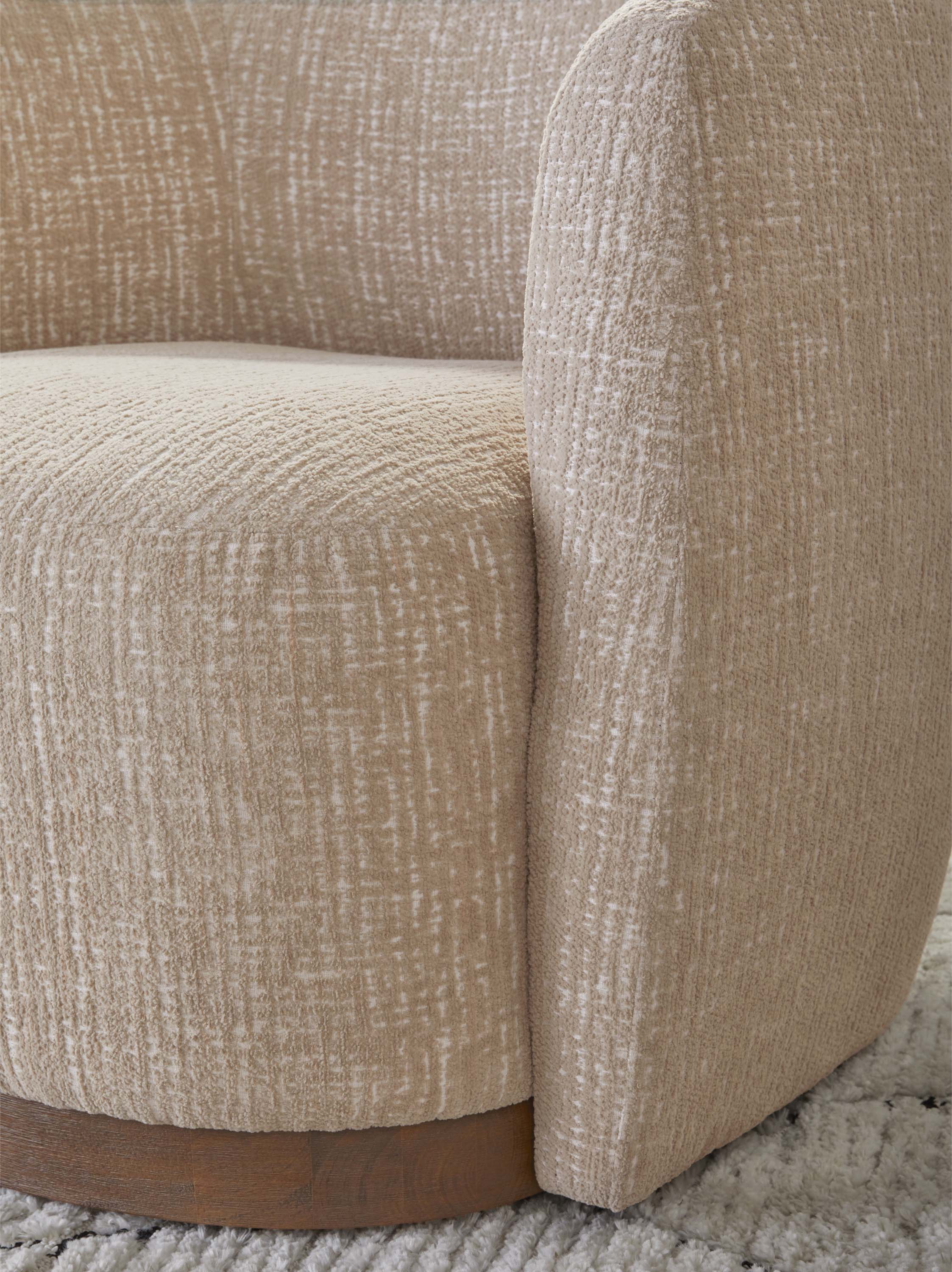 TATUM - SAND DOLLAR Swivel Accent Chair - Image 4
